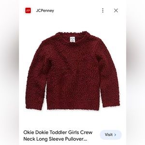 3T Dark Maroon sweater